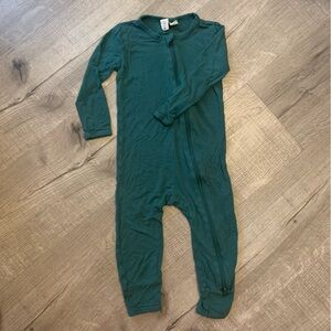Kyte BABY • Zippered Romper in Emerald
